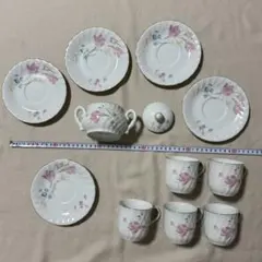山本寛斎 桃山陶器 Kansai ティーポット カップ ソーサー 5客セット
