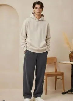 UNIQLO×NEEDLES フリースワイドパンツニードルスグレー XLユニクロ