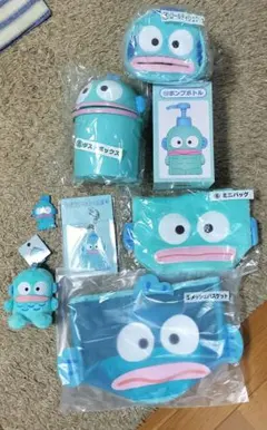 サンリオくじ ハンギョドン 6点 クリップ ぬいぐるみ 計8点セット