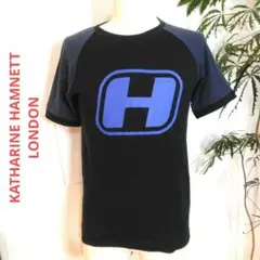 希少90s キャサリンハムネット Hロゴ ラグラン Tシャツ Y2K Mのサムネイル