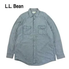 80s 90s USA製 L.L.Bean ギンガム チェック シャツ L