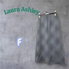 Laura Ashley ローラアシュレイ　チェック フレアロングスカート F