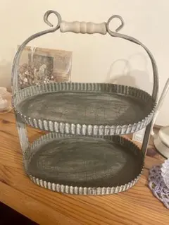 アンティーク調飾り棚 メタル製