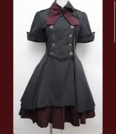 axes femme セーラー襟 ローズ刺繍タイ付きブラウス レーススカート 