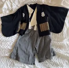 [美品]袴風 ロンパース 70サイズ 男の子 初節句 七五三 お食い初め