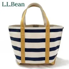 【美品】L.L.Bean ミディアムトート ストライプ 正規 USA製 定番人気