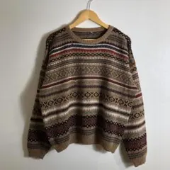 00's Vintage ニット ベージュ グランジ アーカイブ y2k 美品