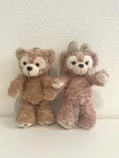 ダッフィー シェリーメイ ぬいぐるみ バッジセット キーホルダー ディズニー