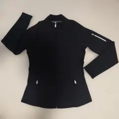 FJ フルジップジャケットブルゾン−素材切替−裏起毛−М