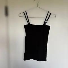 ブラックリブキャミソール Mサイズ
