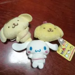 セール　新品未使用　サンリオ ぬいぐるみ ポムポムプリン　シナモロール　3つ