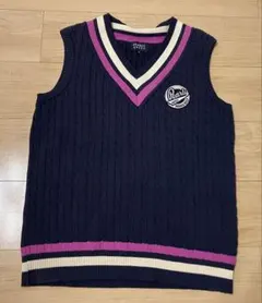 Pearl Gates ネイビー Vネックベスト