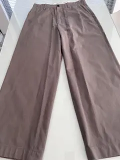 UNIVERSAL PRODUCTS. ベージュ ワイドチノパン