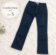 comfort basic ネイビー チノパン スキニーパンツ カジュアル 細身