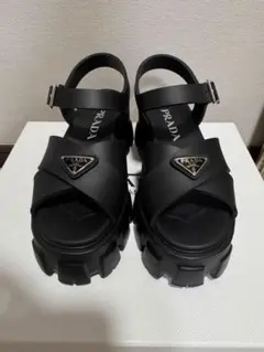PRADA プラットフォーム サンダル ブラックのサムネイル