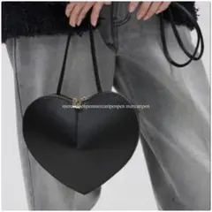 オンレンティ AULENTTI Heart ショルダーバッグ　 ブラックレザーのサムネイル
