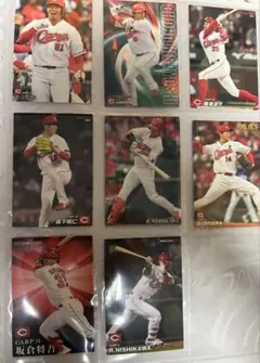 カルビー プロ野球チップス 広島東洋カープ カード 8枚セット