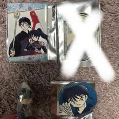 最終価格 】犬夜叉 京まふ 原作 スクエア 缶バッジ 弥勒＆珊瑚 ⑱