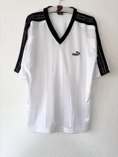 プーマ 半袖シャツ　Vネック メッシュ　メンズL