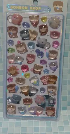 正規品 水族館 ボンボンドロップ シール カワウソ