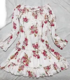 LIZ LISA花柄フリルワンピース、オフショルワンピース2way