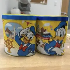 ディズニー ドナルドダック 空き缶　2個セット