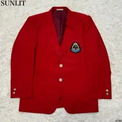 [美品] SUNLIT テーラードジャケット AB5 銀ボタン 肩パッド 日本製