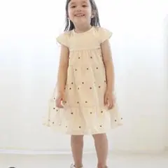 petit main ハート刺繍ワンピース（キッズ）