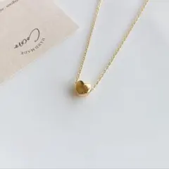ハートチャームのネックレス（小）＊ハンドメイド