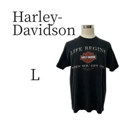 ハーレーダビッドソン 黒 半袖 Tシャツ・カットソー L - メルカリ