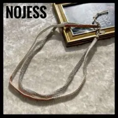 NOJESS ノジェス ビーズ シルバー 2連 ネックレス ボヘミアンのサムネイル