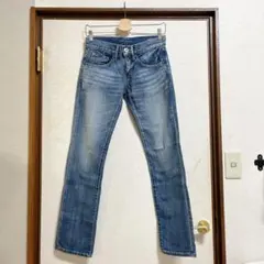 ***［美品］BLACK by moussy ストレートデニム 23 ローライズ