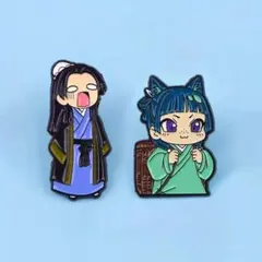 藥屋のひとりごと 猫猫＆壬氏 ピンバッジセット