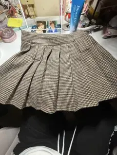 千鳥柄ミニスカート