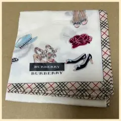 【未使用シール付】BURBERRY バーバリー ハンカチ ノバチェック靴 帽子柄