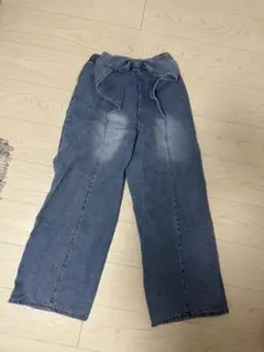 バックリボンワイドデニムのサムネイル