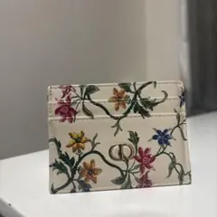 Dior花柄刺繍カードケース