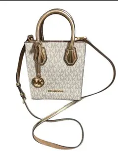 MICHAEL KORS ショルダーバッグ ゴールド/ホワイト