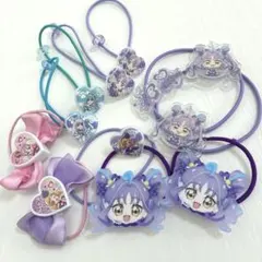 プリキュア　ヘアゴム　まとめ売り　キミとアイドルプリキュア　わんだふるぷりきゅあ