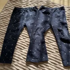 UNIQLO 裏起毛パンツ　セット　星柄
