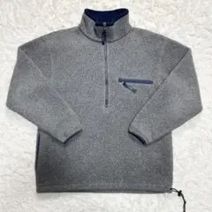 超希少 旧タグ 80s 90s L.L.Bean ハーフジップフリース グレー