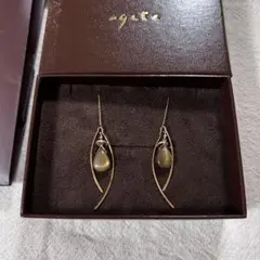 agate アガット ピアス ムーンストーン K10 ピアスチャームセット