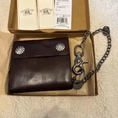RRL ダブルアールエル レザー ウォレットチェーン 財布