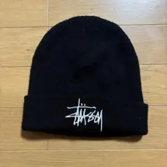 Stussy ビーニー ニット帽 ブラック