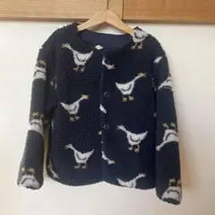 sm2 サマンサモスモス　ラーゴム　アヒル柄ボアジャケット