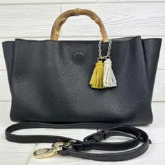 ✨極美品 2way ✨ROPE ロペ ショルダーバッグ ハンドバッグ ブラック