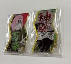 ナルト　必殺技アクリルスタンドコレクション　はたけカカシ　春野サクラ