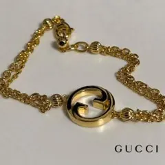 GUCCI 新品同様品 インターロッキングG 〔ブロンディ〕ブレスレット 極