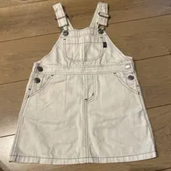 アイボリー デニムオーバーオールのサムネイル