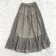 LOWRYSFARM ローリーズファーム ヒョウ柄ティアードロングスカート F